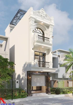 Mẫu biệt thự 3 tầng tân cổ điển