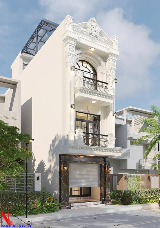 Mẫu biệt thự 3 tầng tân cổ điển