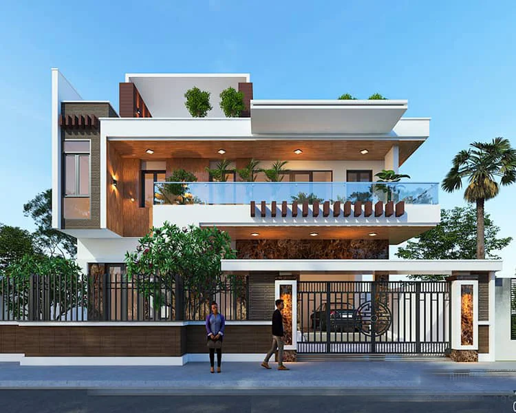 Mẫu biệt thự 3 tầng