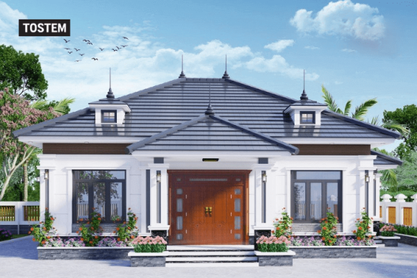 Mẫu nhà cấp 4 mái nhật