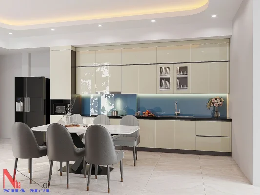Mẫu tủ bếp nhựa đặc