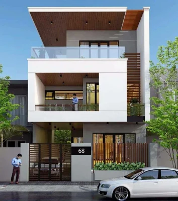 Mẫu biệt thự 3 tầng hiện đại