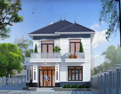 Biệt thự 2 tầng mái nhật (4)
