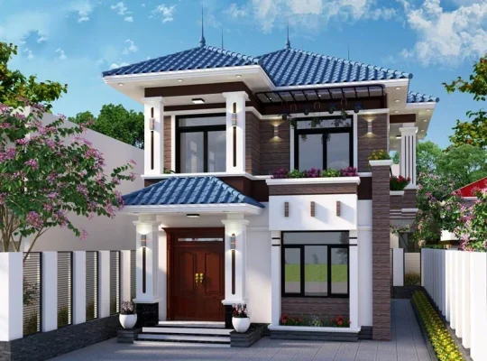 Biệt thự 2 tầng mái nhật (6)