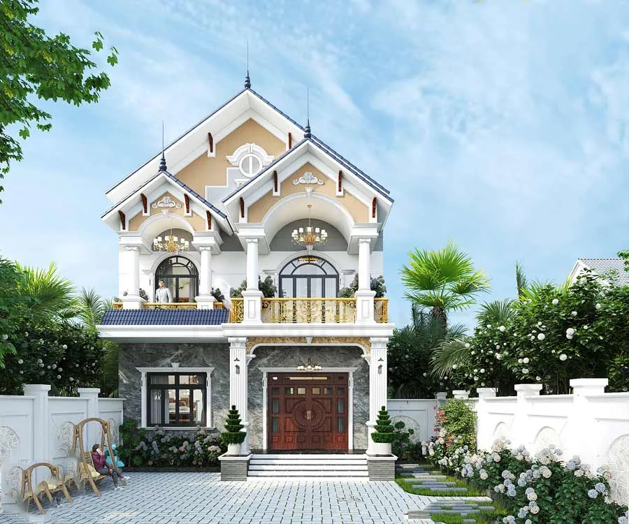Biệt thự 2 tầng tân cổ điển