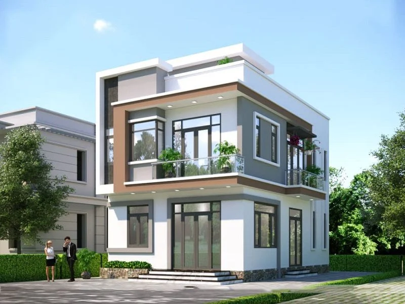 Mẫu biệt thự 2 tầng mái bằng (1) (1)