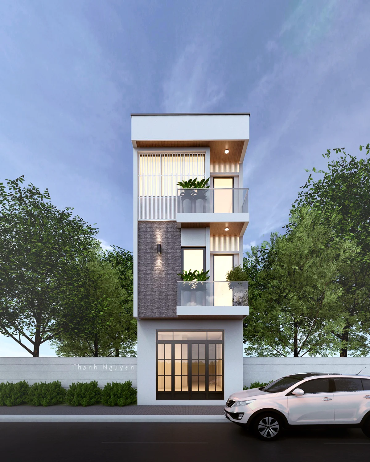 Mẫu nhà ống 3 tầng đẹp hiện đại (1)