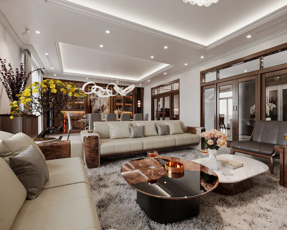 Mẫu phòng khách đẹp tại Nam Định