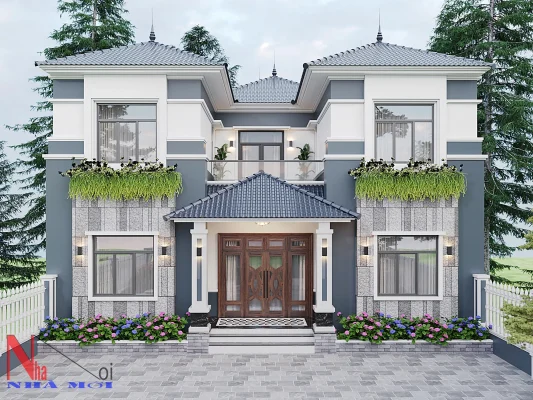 Thiết kế thi công biệt thự 2 tầng trọn gói (2)