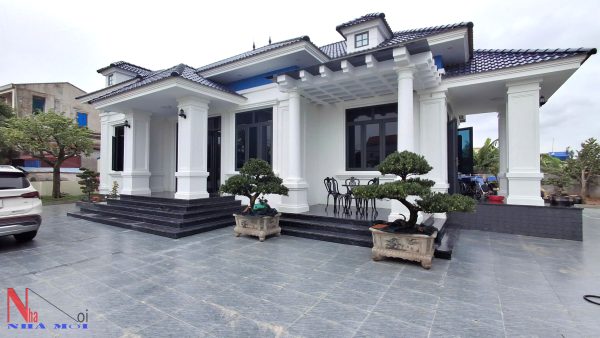 Thi công biệt thự 1 tầng tại Nam Định_Anh Bảo