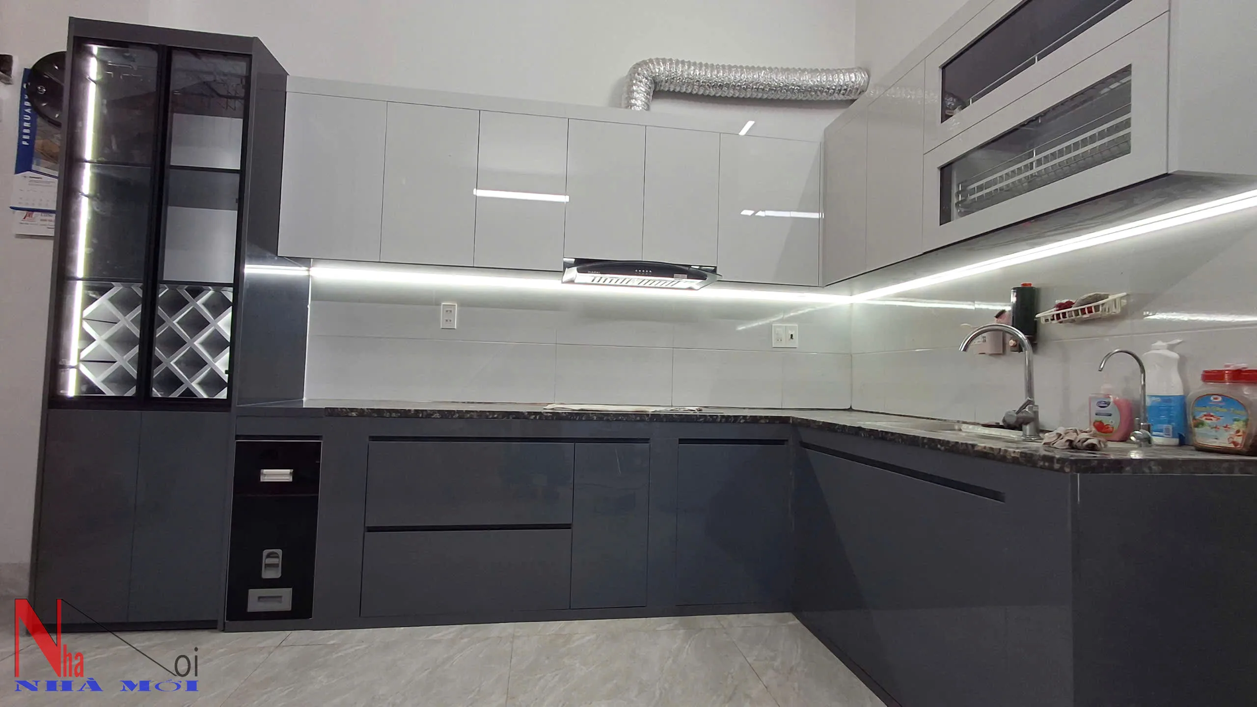 Thi công tủ bếp tại Nam Định