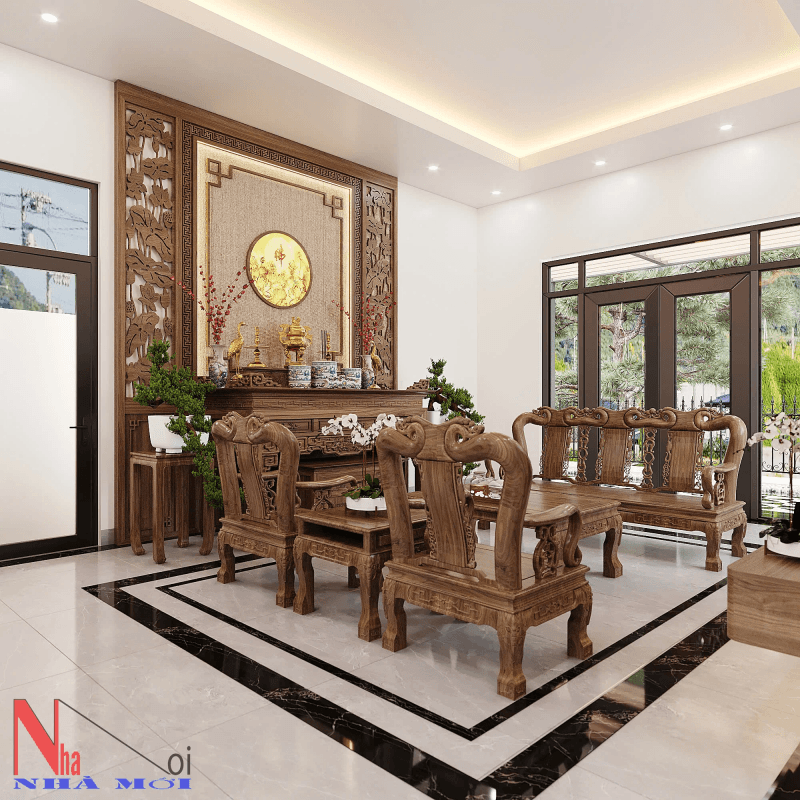 Thiết kế 3D nội thất nhà A Sáng
