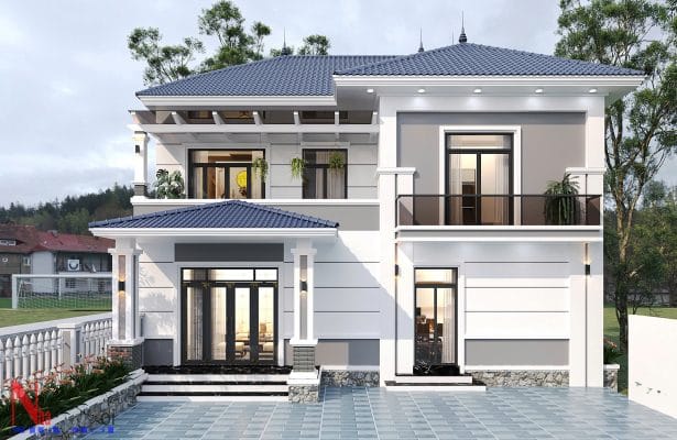 Thiết kế biệt thự 2 tầng