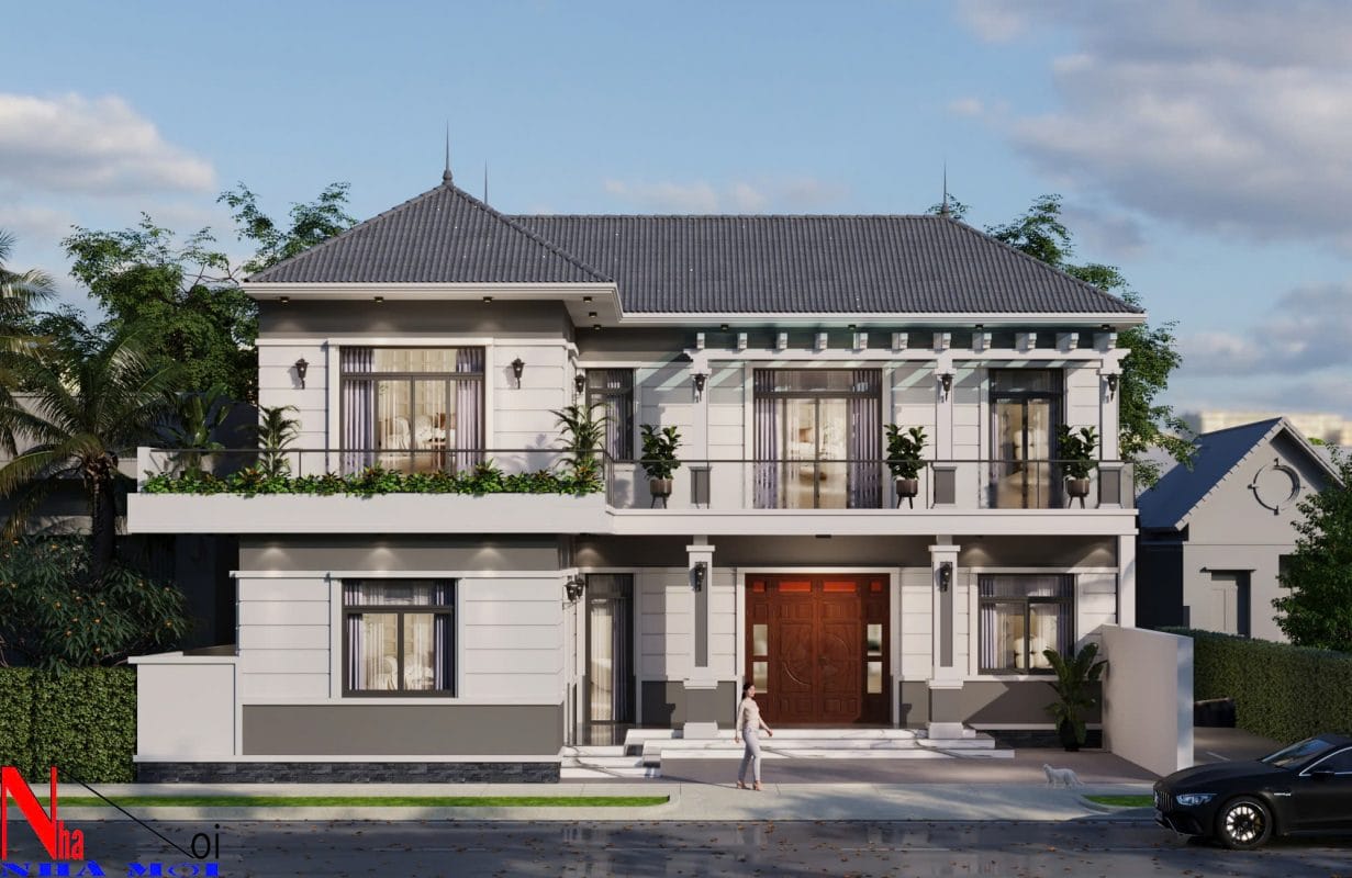 Thiết kế biệt thự 2 tầng đẹp giá rẻ