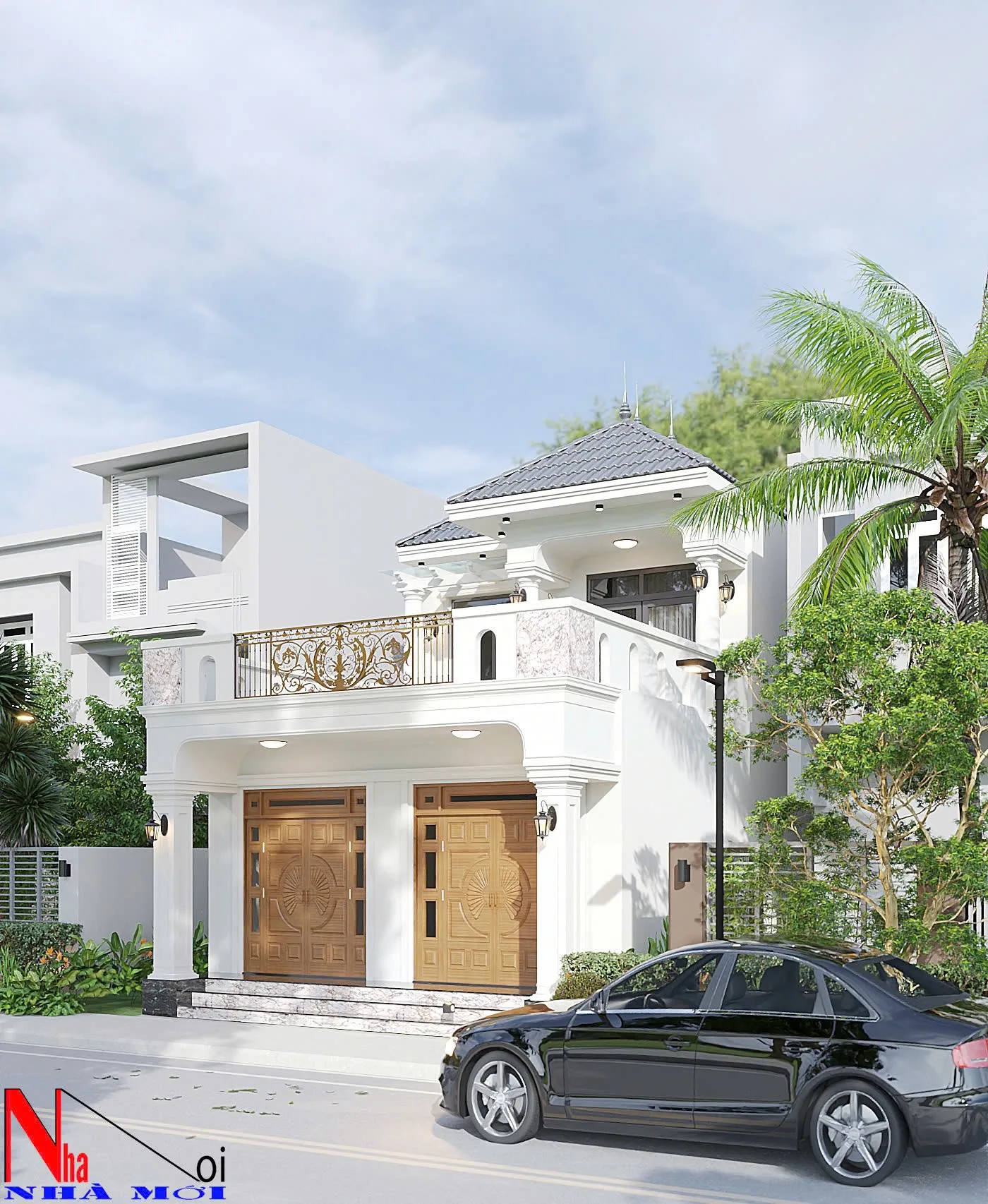 Thiết kế biệt thự 2 tầng tại nam định