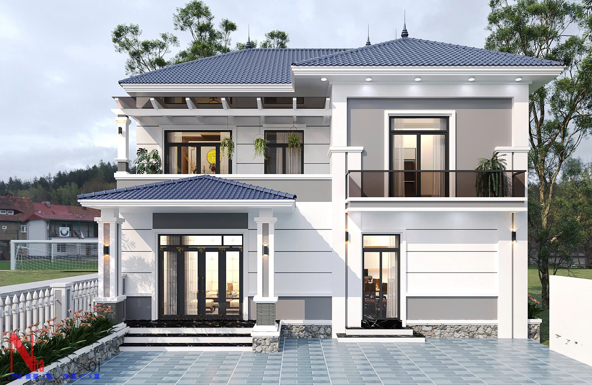 Thiết kế biệt thự 2 tầng