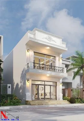 Thiết kế biệt thự 3 tầng tân cổ điển