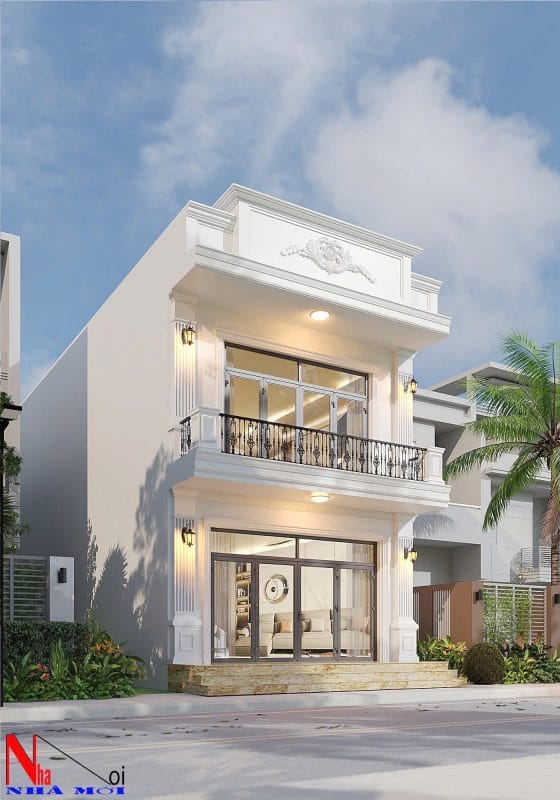 Thiết kế biệt thự 3 tầng tân cổ điển