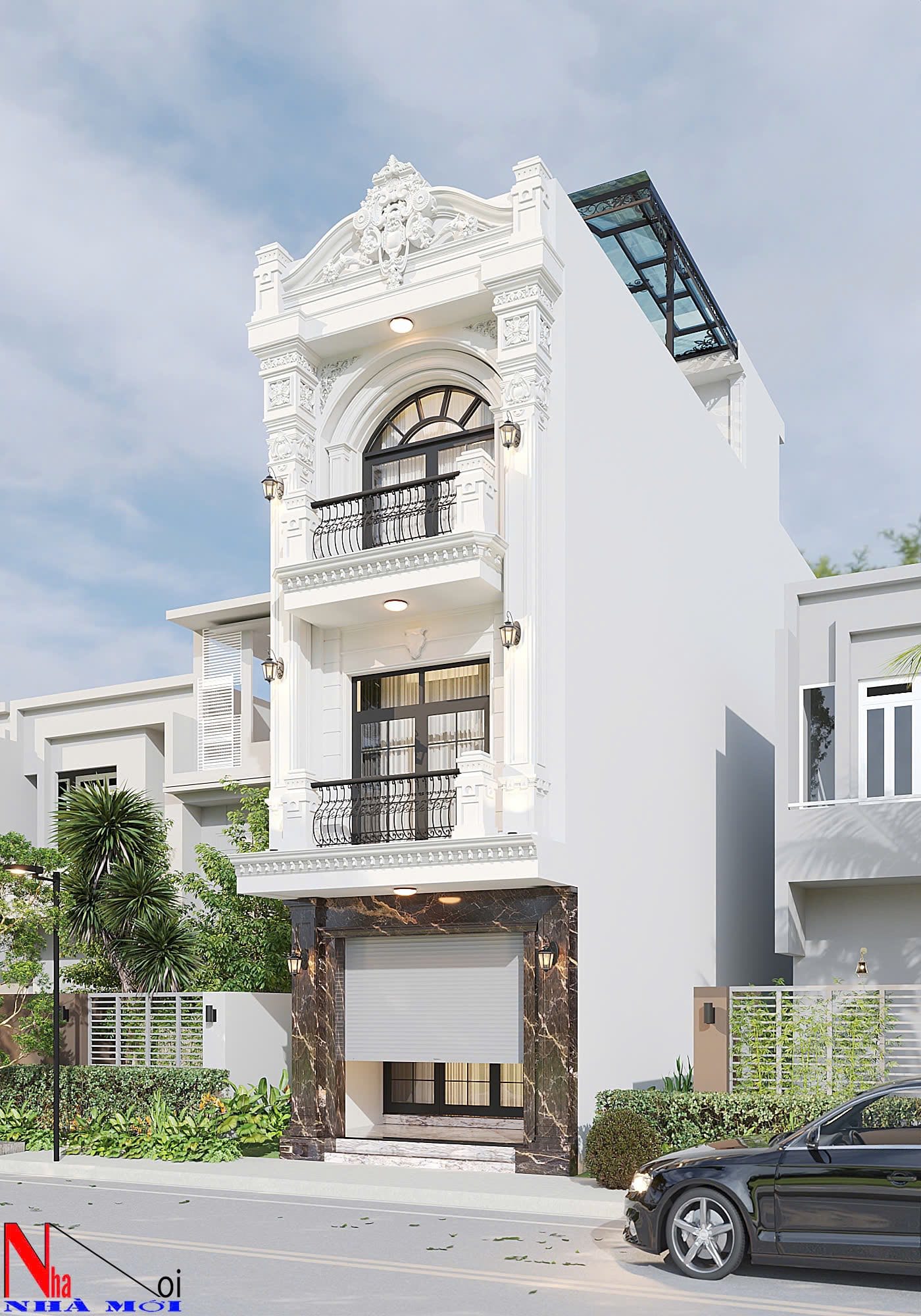 Thiết kế nhà ống 3 tầng