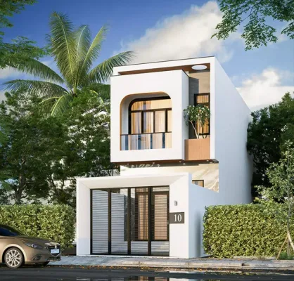 Mẫu nhà ống 2 tầng