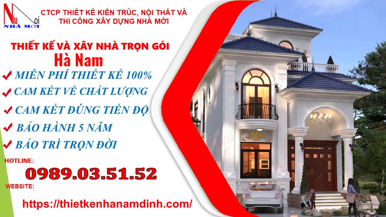 Xây nhà trọn gói tại Hà Nam_ Biệt thự tân cổ điển