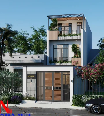 Mẫu nhà ống 3 tầng hiện đại tại Nam Định