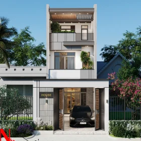 Mẫu thiết kế nhà ống 3 tầng hiện đại tại Nam Định