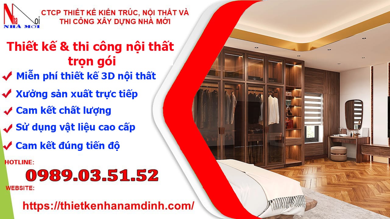 Thi công nội thất trọn gói tại Nam Định