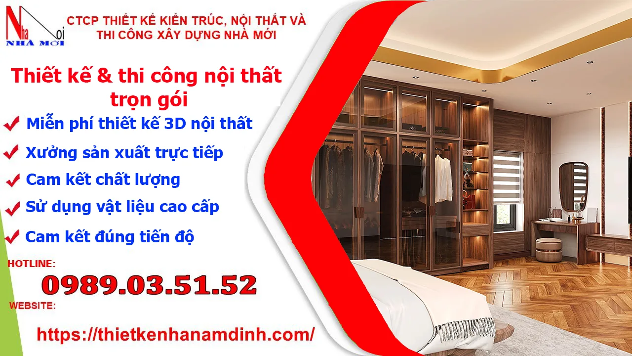 Thi công nội thất trọn gói tại Nam Định