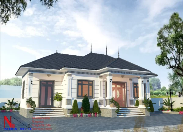 Biệt thự 1 tầng mái nhật (1)