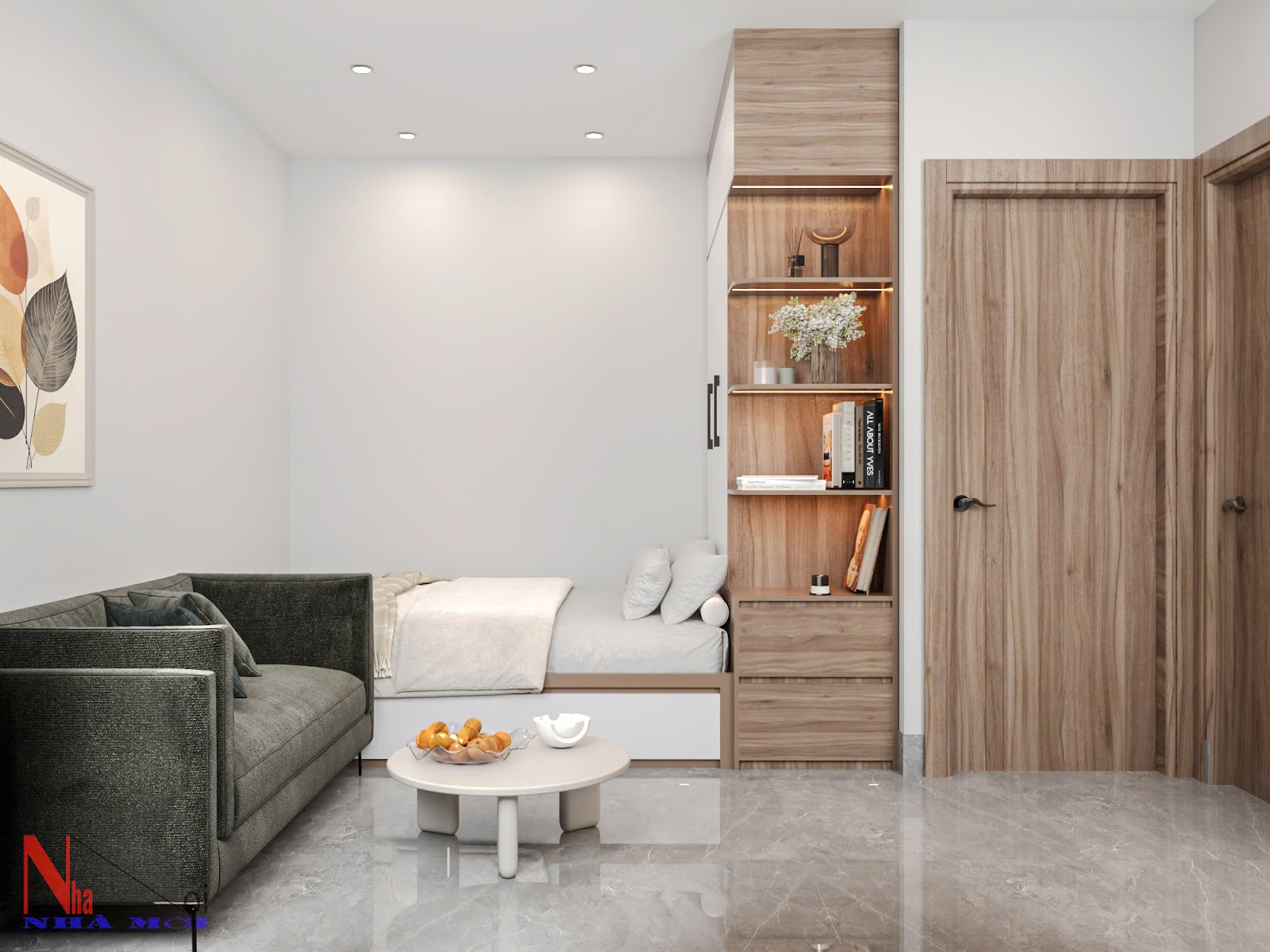 Thiết kế 3D nội thất phòng ngủ tại hà nam (1)