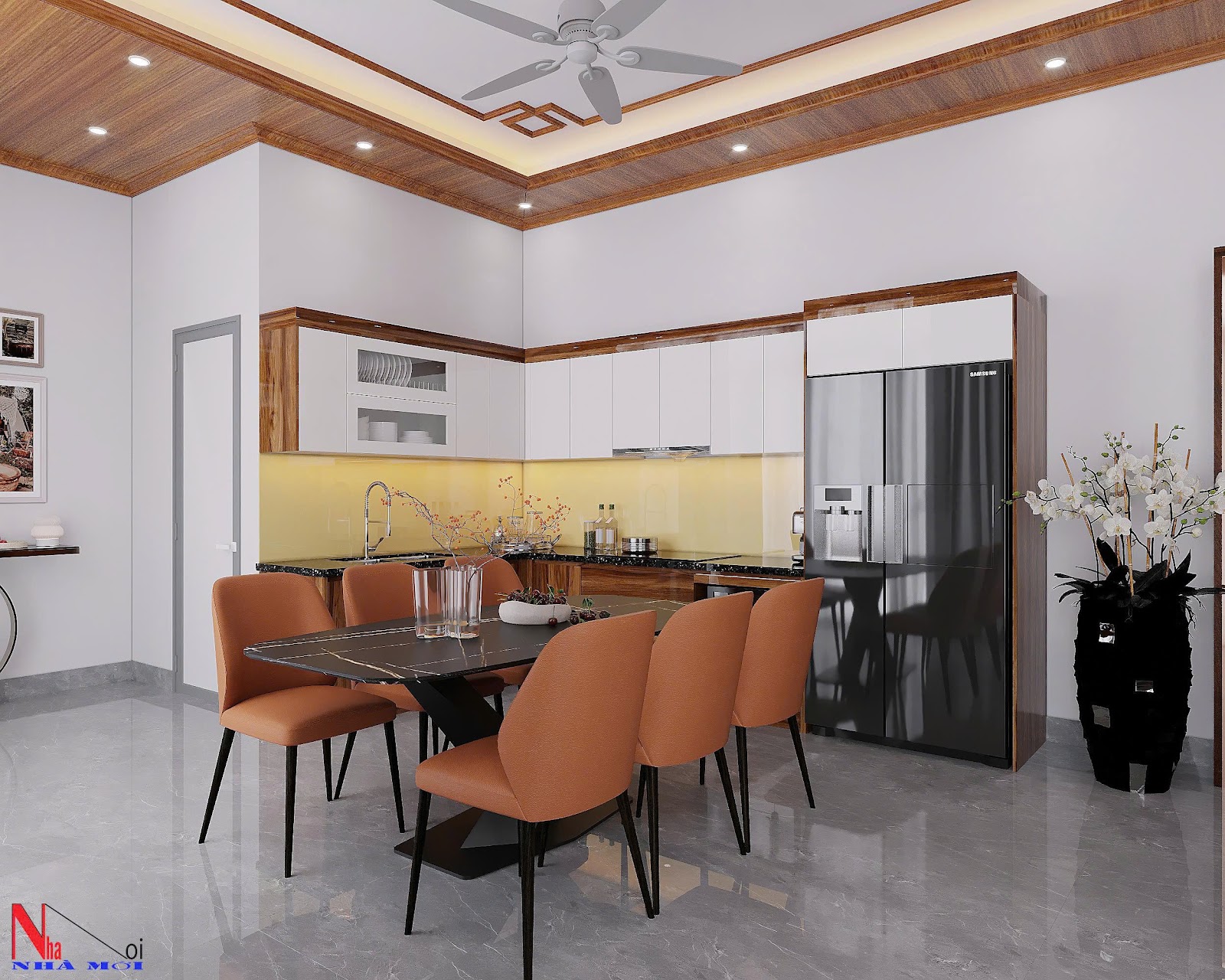 Thi công tủ bếp nhà A Tiến Tại Nam Định